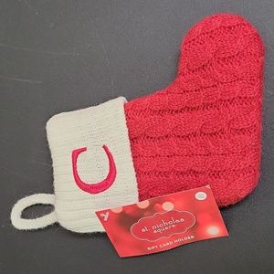 St Nicholas Square Gift Card Holder "C" Stocking